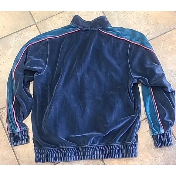 Extracurricular Full Zip Jacket Mens Med Velour Streetwear Casual Preppy - Picture 7 of 7